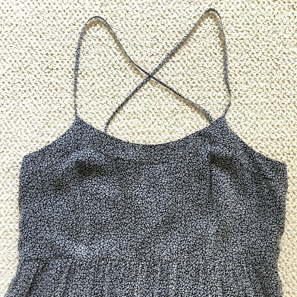 Vintage 100% Silk 90s Mini Sun Dress Strappy